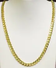 10kt Yellow Gold Mens Miami Cuban Curb Link 22" 6.5 mm 25 Grams Chain/Necklace