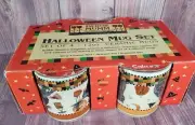 1998 Debbie Mumm by Sakura Halloween Set of 4 - 12 oz Halloween Mugs