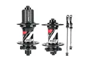 1 Pair MTB Bike Hub Front Rear 8-11 Speed 6 Claws 3 Teeth Disc Brake Hubs with Quick Release Lever - Black