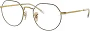 [Ray-Ban] RX6465 Eyeglasses Bundle: RX 6465 2890 Jack Matte Black On Arista and Eyewear Cleaning Kit, Jack Matte Black on Arista
