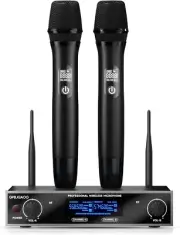 Wireless Microphone System, UHF Professional Metal Dynamic Handheld Wireless Mic