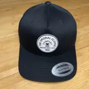 DC Shoe YOUTH 1994 Badger Black Gray A-Frame Trucker Snapback Hat Cap Skate Boy