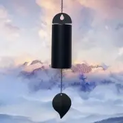 Deep Resonance Serenity Bell Large Metal Cylinder Wind Chimes Outdoor Windbel...