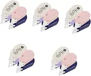 NUOBESTY 5sets Adhesive Dots for Scrapbooking Glue Tape Roller Glue Tapes Soft Texture Easy to Tear Cut 4pcs*5