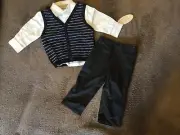 NWT Boutique Collection by Imagewear sz 12m Boy Vest pant set