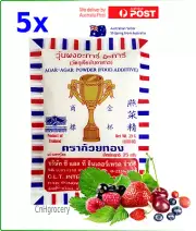 5 x Thai Agar Agar Powder Gold Cup 25g - BB: 07/2025