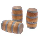1:12 miniture Dollhouse Mini Wooden Red Wine Barrel Beer Cask Beer Keg Decor