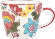 Gisela Graham Floria Stoneware Coffee Mug
