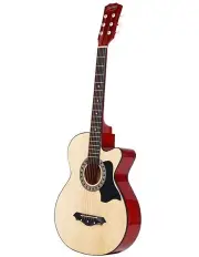 [Alpha] Acoustic Cutaway Steel-Stringed Guitar 38 inch in Beige