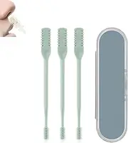 Nose Hair Trimmer,2-In-1 Nasal Hair Cutter,360 Rotating Nose Hair Trimmer,3 Pcs 2 In 1 Nasal Hair Cutter,Nasal Hair Cutter,Recorderk Nose Trimmer,Double Sided Nose Hair Knife (Green)