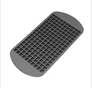 Diversity Land 160 Small Ice Tray Frozen Cubes Trays Silicone Mold Kitchen Tool Hot Ice Cube (Black)