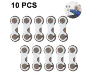 Pack of 10 child safety locks for cupboards and drawers, child safety