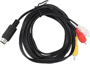 Mini DIN 9 Pin Cable, 9 Pin DIN Male to 3 Male Video Extender Cable Adapter for TV AV Receiver Monitor, 5.9ft 9Pin Mini DIN to 3 Male Adapter Cable, for Projector