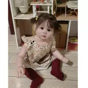 28'' Already Finished Reborn Baby Doll Painted Toddler Girl Cloth Body Gift