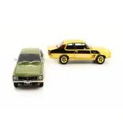 DDA 1:24 Scale Holden LJ Torana Green LJ GTR Gold LJ GTR XU1 1972 Diecast Model Car