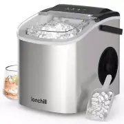 Quick Cube Ice Machine, 26Lbs/24Hrs Portable Countertop Bullet Cubed Ice Maker