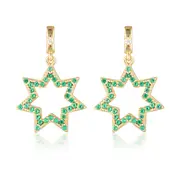 GEORGINI COMMONWEALTH COLLECTION STAR EARRINGS GOLD