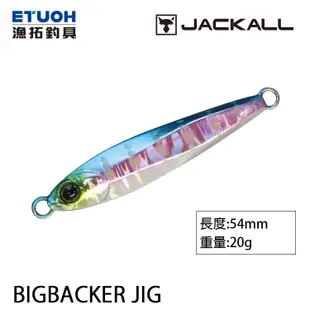 JACKALL BIG BACKER JIG 20g [漁拓釣具] [岸拋鐵板]