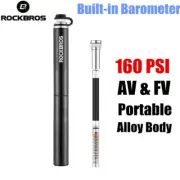 ROCKBROS Bicycle Pump 160 PSI Air Inflator Schrader Presta Valve Bike Tire Pump