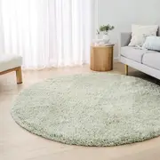 Flecked Rug - Sage, Round - 180cm