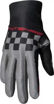 Thor Intense Black Gray Chex Gloves