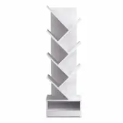 Artiss Display Shelf 7 Shelf Tree Bookshelf Bookcase Storage White