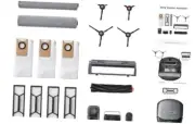 Accessory Kit for Robot Vacuum Omni S1 Pro/S1, 2 Rolling Mops, 4 High