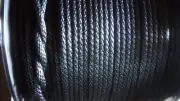 3/8" x 150 ft. Pre-Cut. Solid Braid MFP rope hank. Black. Made in USA.