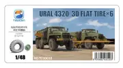 Zimi Model TC3D016 1/48 URAL 4320 3D FLAT TIRE