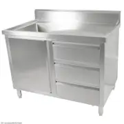 Modular Systems Cabinet With Left Sink - 1200mm W x 700mm D x 1050mm H