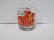 VINTAGE 1978 GARFIELD Cat SUNRISE 3" Collector's GLASS MUG McDonald's NEW