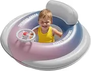 Jubepk Baby Swimming Float - Inflatable Water Float,Adjustable Safety Seat Pool Toys for Lake Paddling Sitting Relaxing Outdoor Indoor Playing