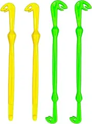 TERNCOEW 4 Pcs Tie Fast Knot Tying Tool Portable Easy Hook Loop Tyer Disgorger Tool Fly Fishing Accessory