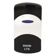 Sigma Boat Rocker Switch Cover | Swim Lights Actuator Black Silver