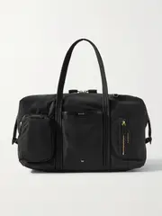 [Anya Hindmarch] Anya Hindmarch - + Net Sustain Inflight Leather-trimmed Econyl Weekend Bag - Black - One size One size Black