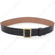 WW2 German Army Heer BLACK LEATHER GENERALS BELT with CLAW BUCKLE - All Sizes