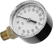 Pressure Gauge for Spa Features Submersible Utility Pump Gauge Pool Filter Pressure Water Light Pool Gauge Pressure Circulator Pressure Gauge Aquarium Home Alloy