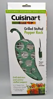 CUISINART~New Grilled Stuffed Pepper Rack With Pepper Corer Included