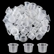 WZPB Tattoo Ink Caps - 1000Pcs Large Size Ink Cups 15MM Pigment Cups Tattoo Plastic Cap for Tattoo Ink