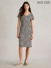 White Stuff Blue Tallie Jersey Dress (W30541) | $113