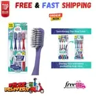 GuruNanda Gentle Giant Toothbrush with Dual 4 Count (Pack of 1), Whitening