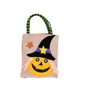 3Pcs Halloween Tote Pumpkin Bags Halloween Candy Bag Children Costume Party Tote Kid Party Present Handbag Halloween Candy Buckets