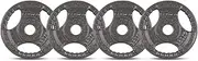 Cortex 1.25kg Tri-Grip Cast Iron Weight Plates (4 Pack) Weight Lifting Weight Plate Bars Home Gym Set