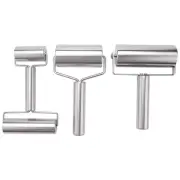 Stainless Steel Rolling Pin,Kitchen Utensils Fondant Roller,for Dough,Pizza4171
