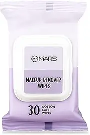 MARS Makeup Remover Wet Wipes for Face | 30 Cotton Soft Wipes | Hydrating & Refreshing | Enriched with Green Tea & Aloe Vera Extract | Soothing & Maintains pH Balance | Gentle on Skin