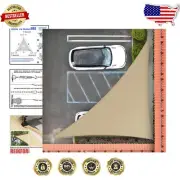 Customizable 18' Right Triangle Sun Shade Sail - Heavy Duty & Water-Resistant