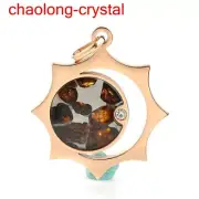 75Ct Pallasite Meteorite Pendant Brenham Meteorite Necklace --233