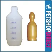 Dog & Flying Fox Feeding Bottle 100ml & Wombaroo Teat Size F