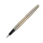Pilot Metropolitan Gel Roller Pen Gold Barrel Black Ink Zig-Zag Design 0.7mm