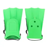 1X(Kids Adults Adjustable Fins Swimming Diving Swimming Fins - Green, S:3367